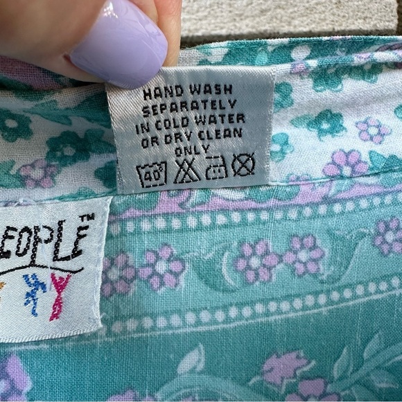 Vintage Funky People Elephant Peacock Wrap Skirt Boho Hippie Cotton Free Size - Picture 8 of 10